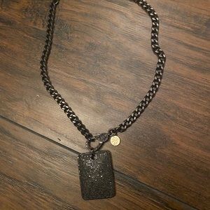 18 in Karli Buxton black curb chain